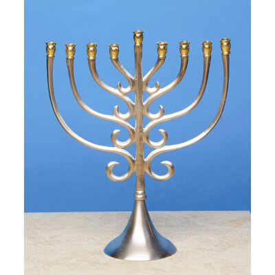 my menorah has a wide candle holder base